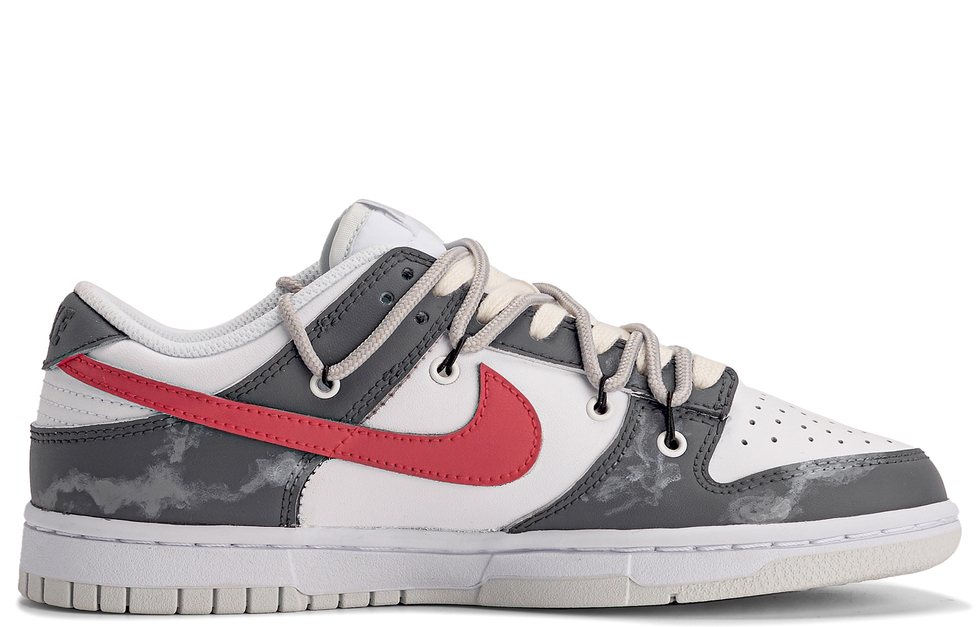 

Кроссовки Nike Dunk Skateboarding Shoes Women's Low-top Grey/white/pink, серый