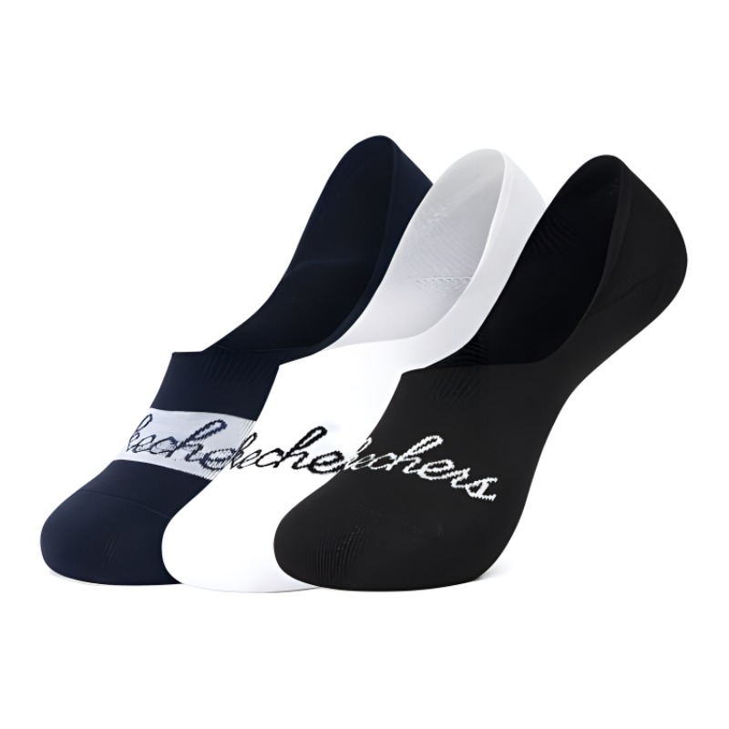 

Цветные носки-невидимки унисекс, 3 шт Skechers, 3 Pack (Moonlight Navy/White/Black/032Z)