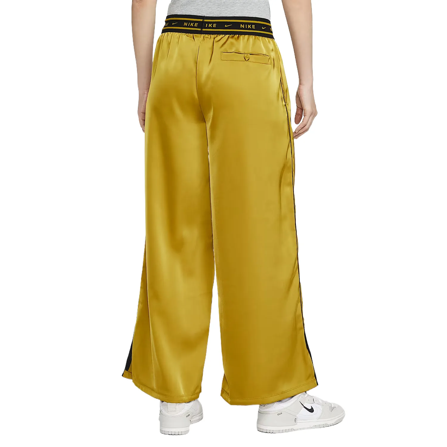Nike Повседневные брюки Casual брюки Women's Peat Moss Yellow/Black Moderate Straight Fit — фото 3