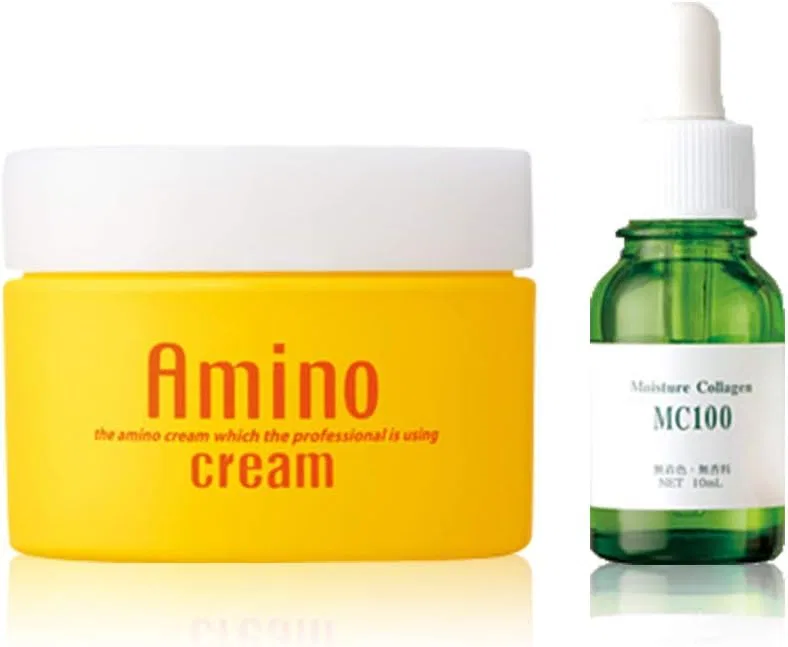 Набор крема и сыворотки EBiS Amino Cream & Collagen Solution 10 мл