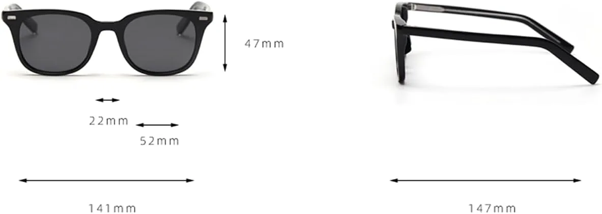 

Квадратные поляризованные солнцезащитные очки для мужчин, оправа Tr90, модные очки с ацетатными дужками, женские очки с защитой от УФ-излучения UV400 weiyuchen, Black