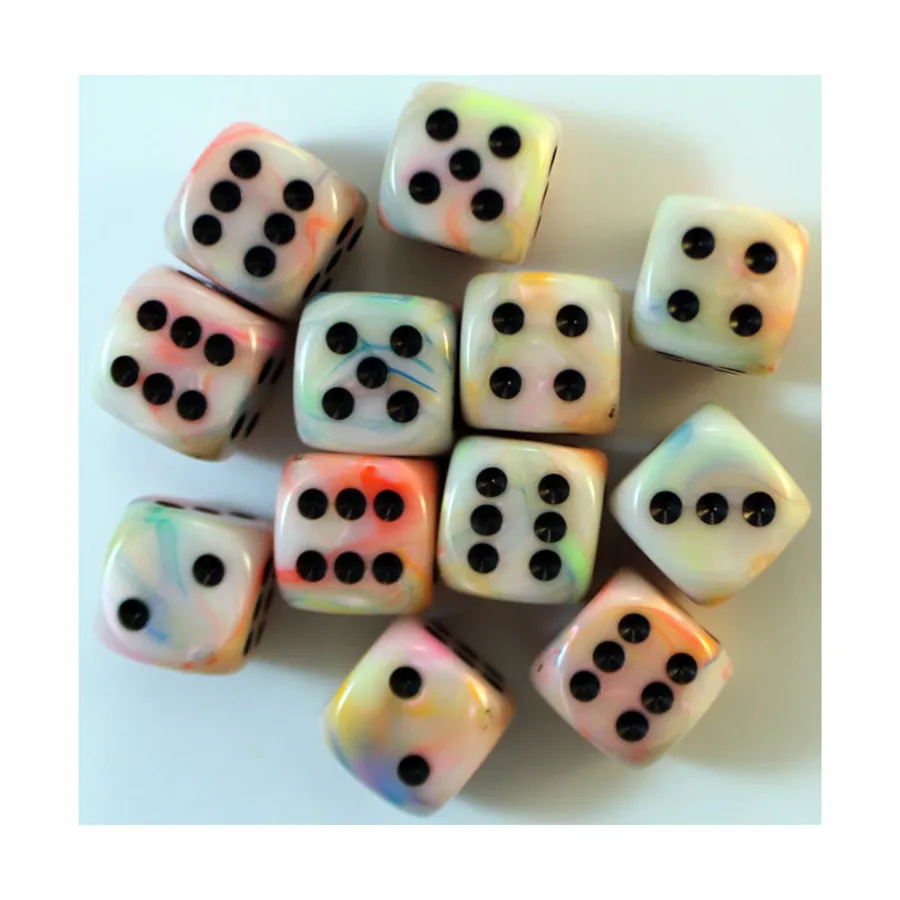 

d6 16 мм Цирк с черным (12), Dice - Festive - d6 (Chessex)
