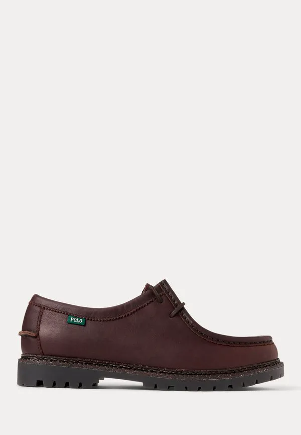 Лоферы jett с подошвой из натуральной кожи и лацканами Polo Ralph Lauren, Dark Brown