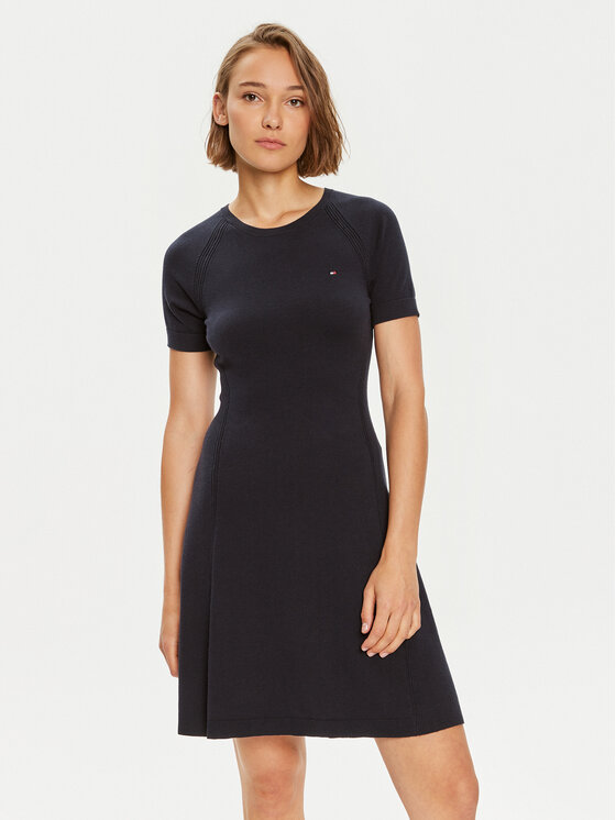 

Повседневное платье slim fit WW0WW42461 Tommy Hilfiger, синий