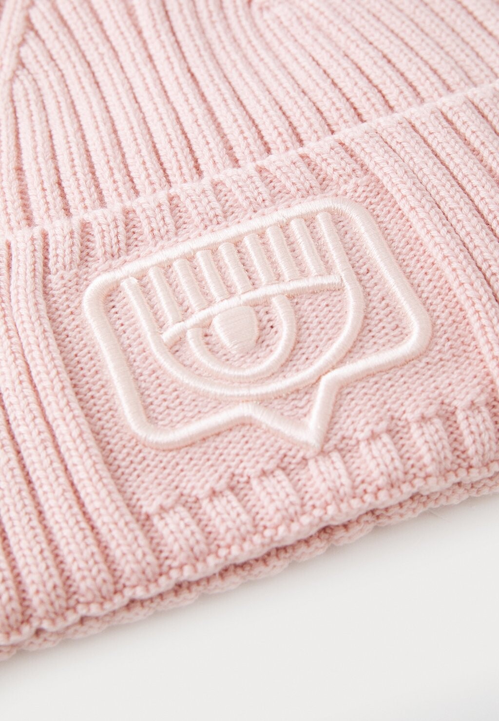 

Шапка BEANIE MAXI EYELIKE EMBROIDERY CHIARA FERRAGNI, розовый