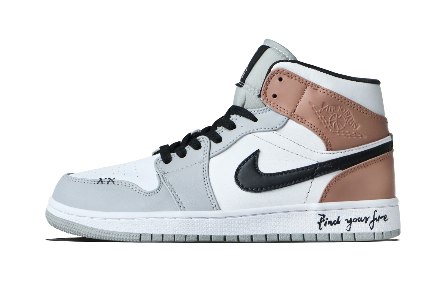 

Jordan Air 1 Autumn Wild Brown White устойчивые к истиранию кроссовки Mid Top в винтажном стиле унисекс Brown