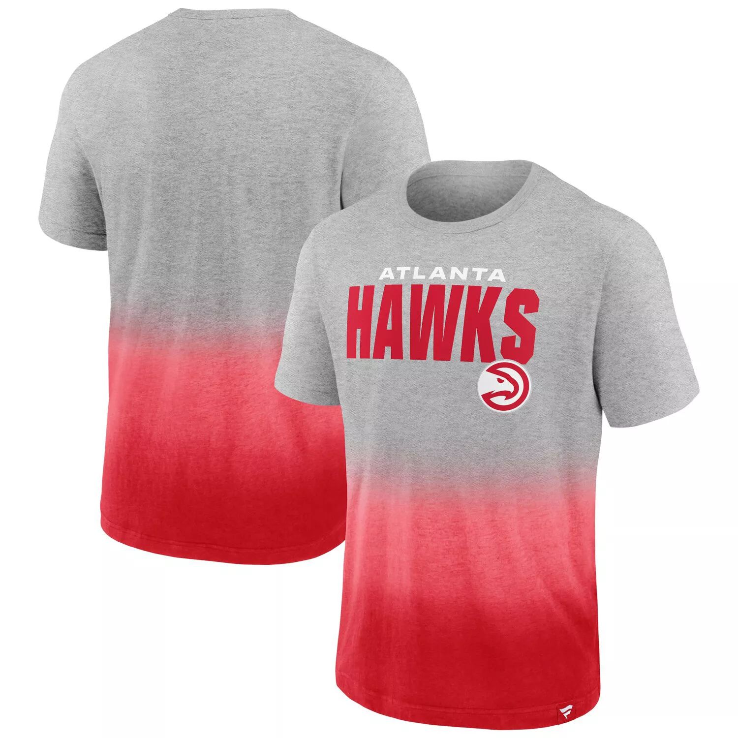 

Мужская серо-красная футболка с фирменным рисунком Atlanta Hawks Board Crasher Dip-Dye Fanatics, Красный, Мужская серо-красная футболка с фирменным рисунком Atlanta Hawks Board Crasher Dip-Dye Fanatics