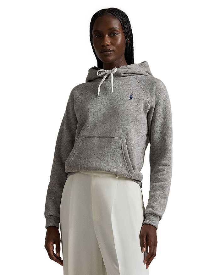 

Толстовка с капюшоном Shrunken Fit из флиса Ralph Lauren, серый
