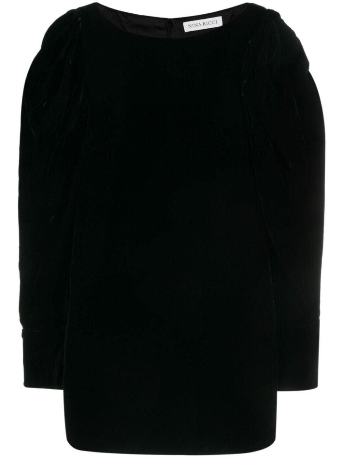 

Nina Ricci бархатное платье мини, черный