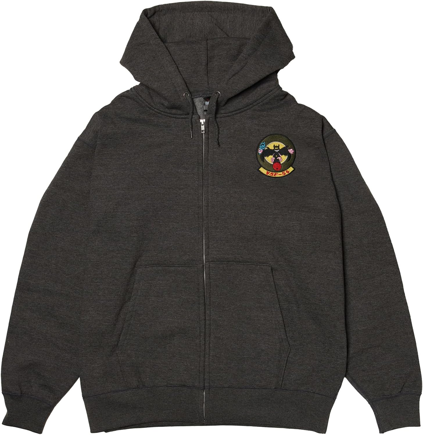 

Толстовка с капюшоном в стиле F, нашивка с гербом армии США, флисовая подкладка, толстовка на молнии, цвет угольно-серый F-Style