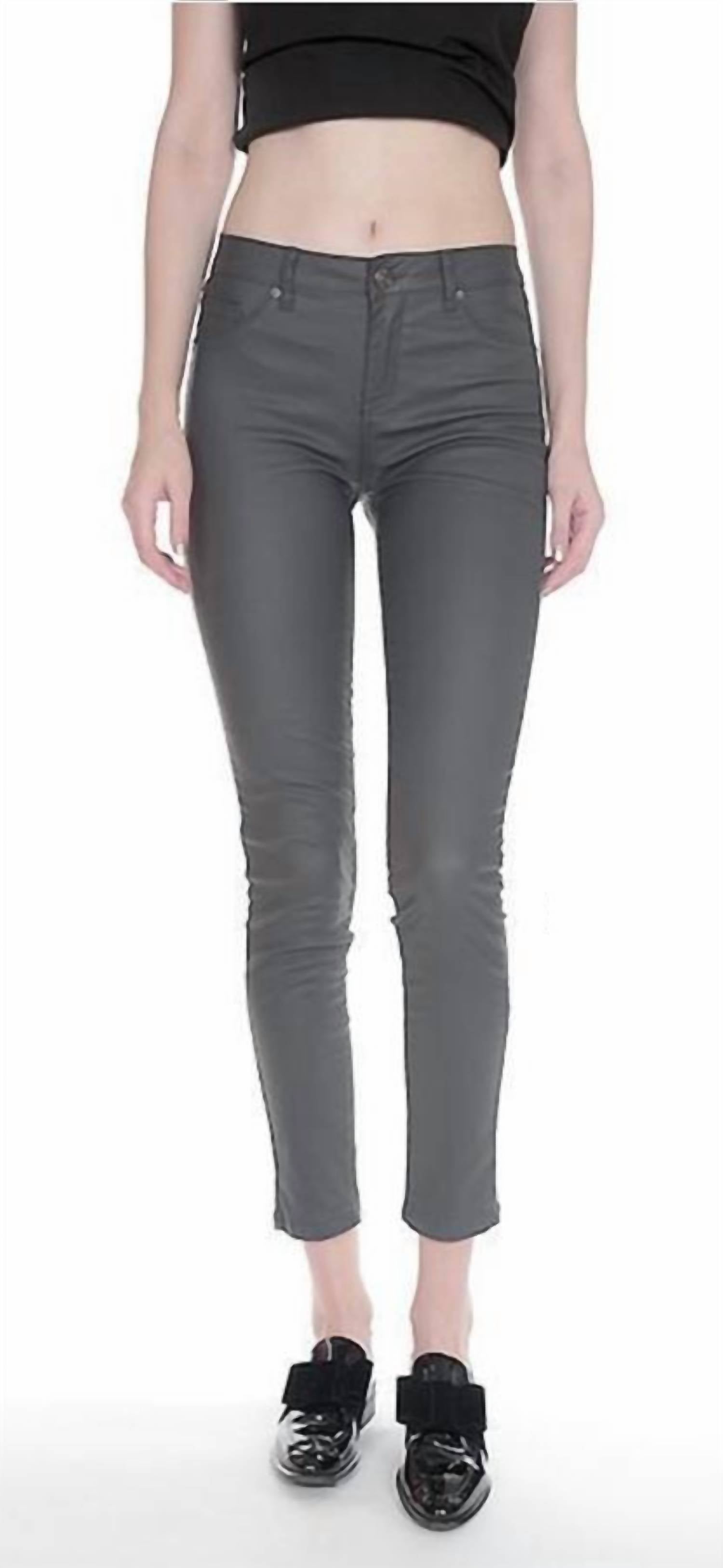 

Узкие джинсы Cheri Coated серого цвета BIANCO