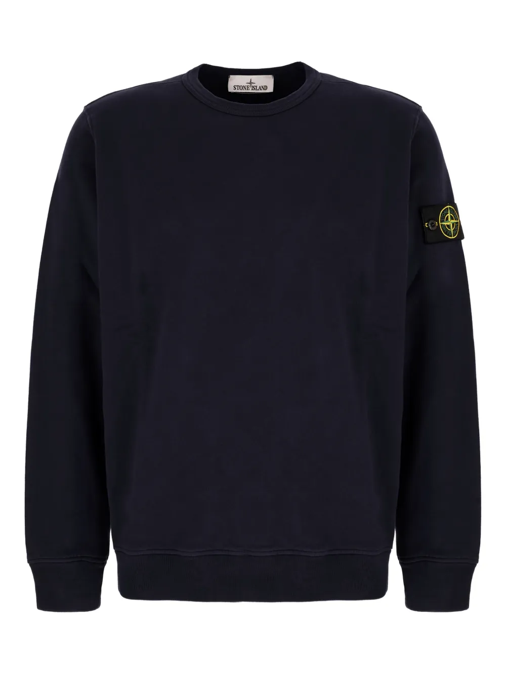 

Хлопковый свитшот с нашивкой-компасом Stone Island, синий