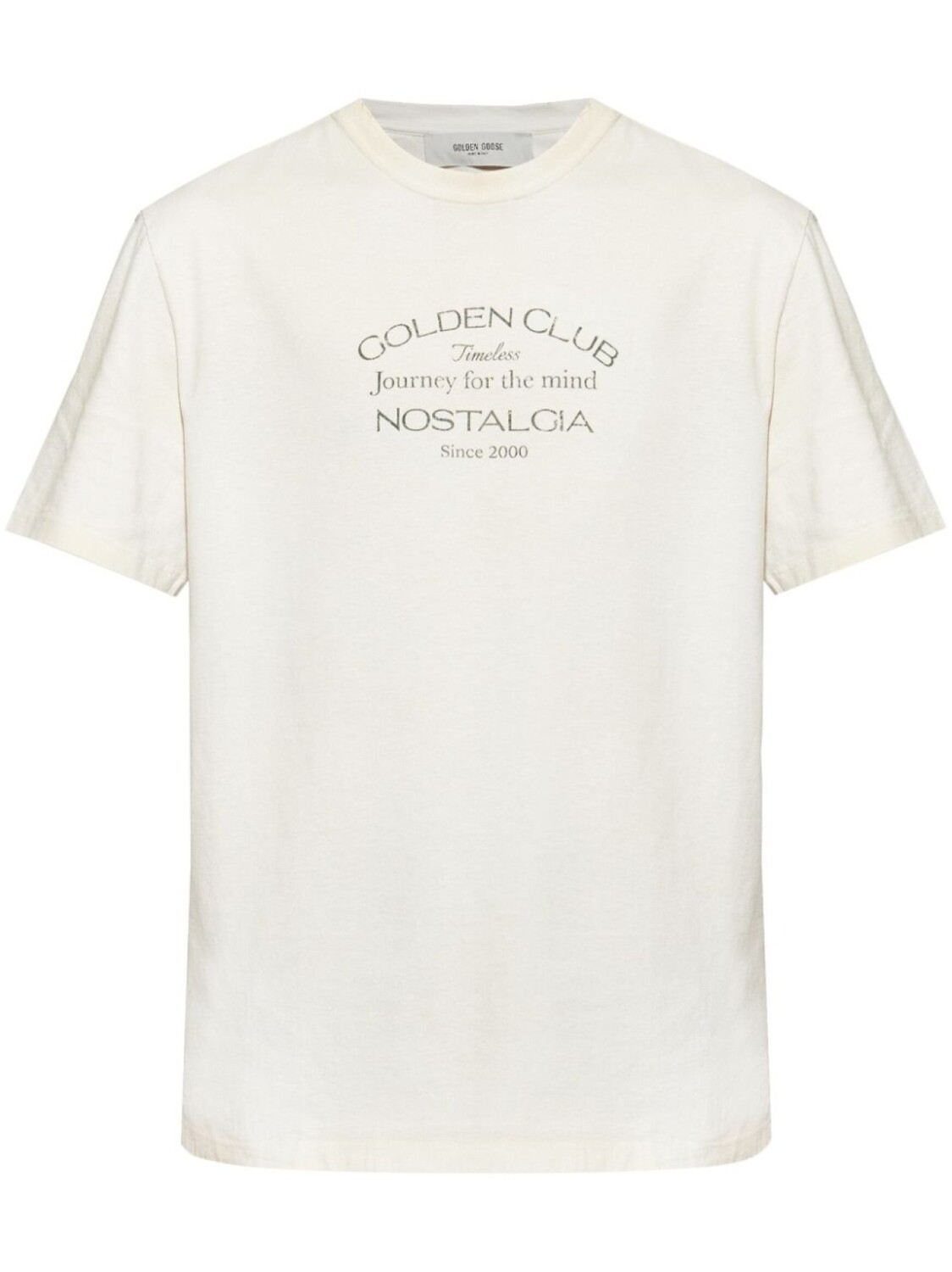 

Golden Goose футболка с надписью, белый