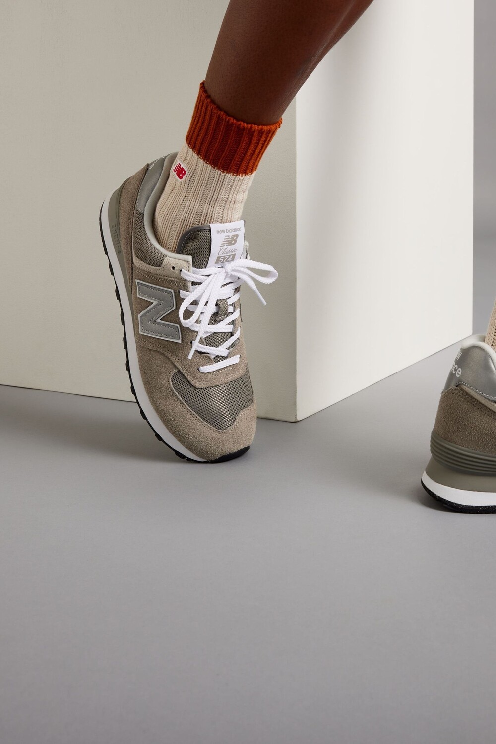 Мужская спортивная обувь 574 New Balance, серый — фото 3