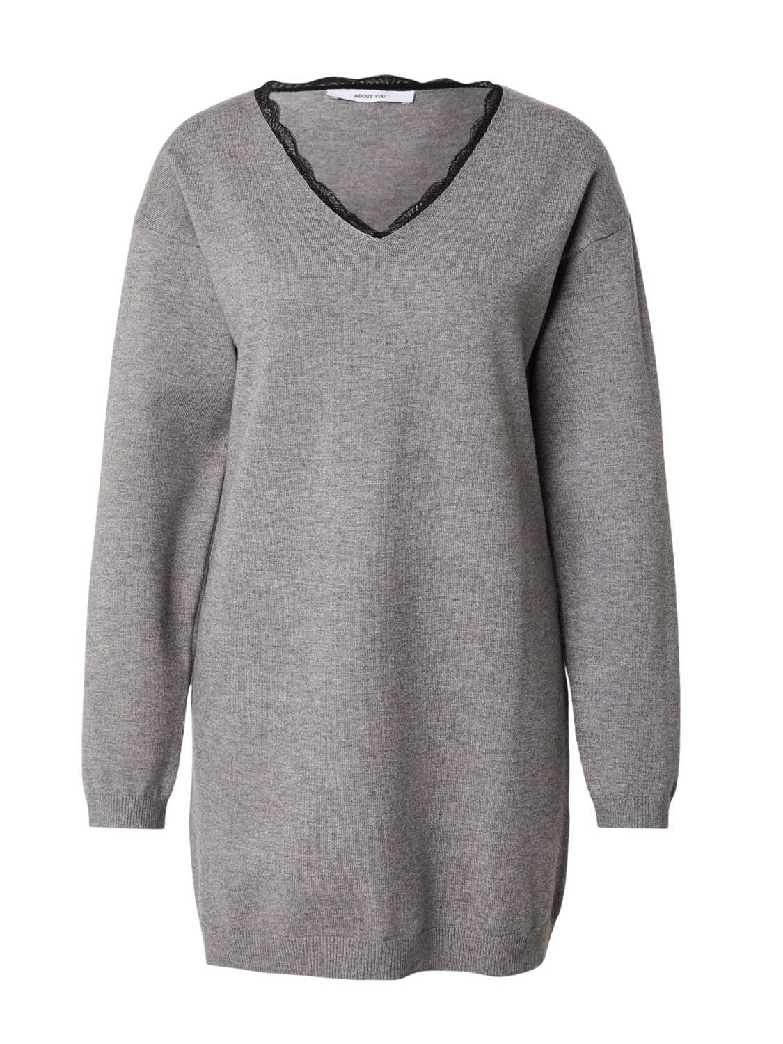 

ABOUT YOU Вязаное платье 'Sally' в цвете Mottled Grey
