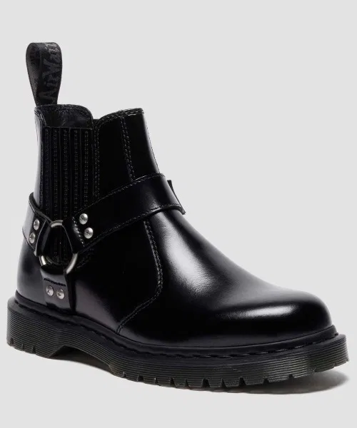Ботинки челси Dr. Martens 2976 Harness, анилин кожа, черный — фото 2