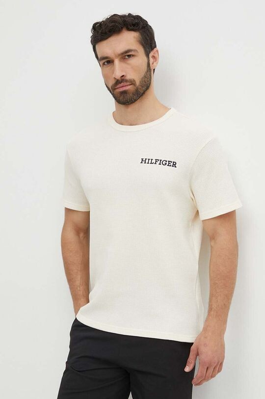 

Хлопковая футболка для отдыха Tommy Hilfiger, бежевый
