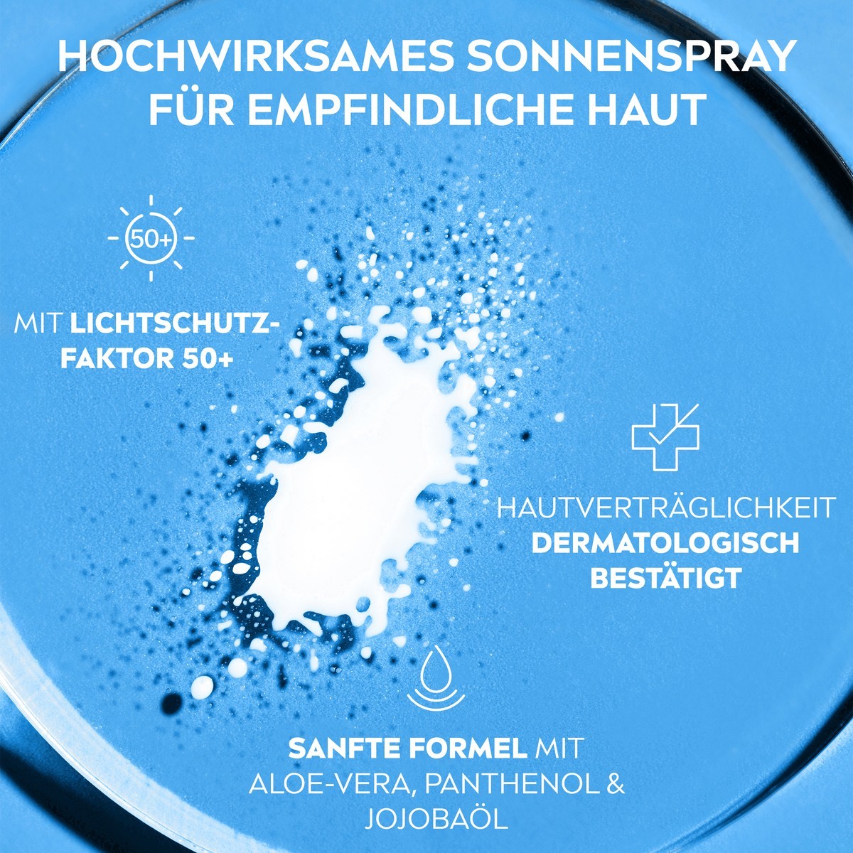 Солнцезащитный крем nivea sun sensitiv sofort-schutz anti-sonnenallergie spray lsf 50 Nivea, объем 200 мл — фото 2