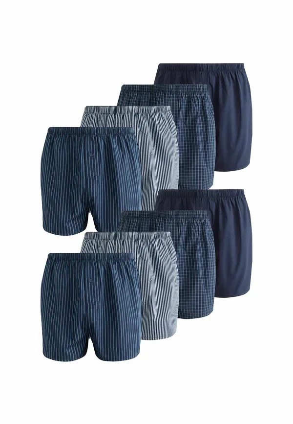 Трусы боксеры 8 шт, Next, navy mixed pattern, темно-синий смешанный узор