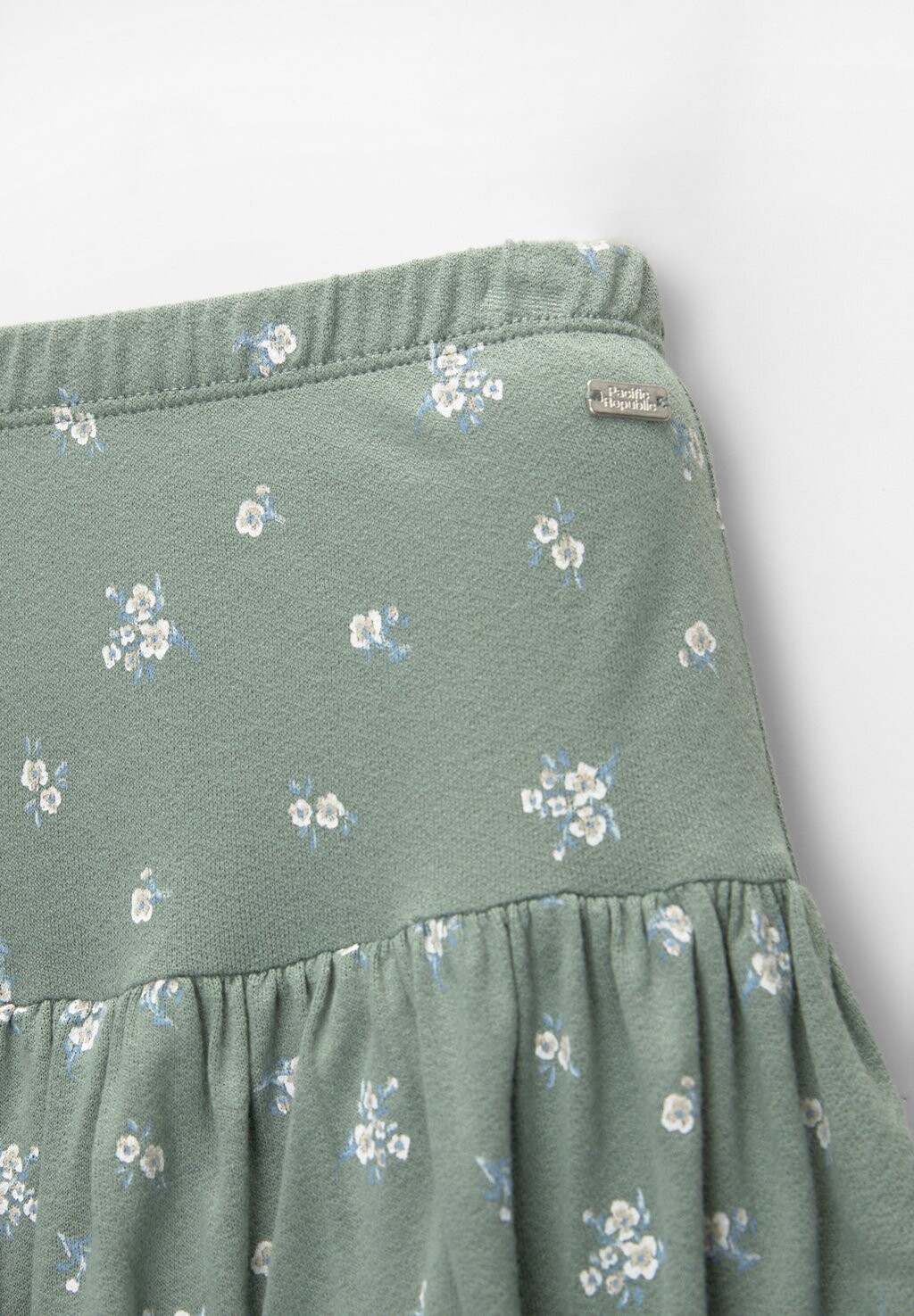 

Юбка А-силуэта RUFFLED FLORAL PULL&BEAR, зеленый