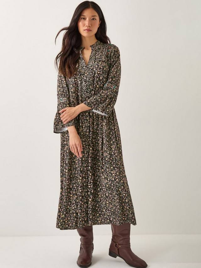 

Платье миди Harriet с цветочными аппликациями Monsoon, Black/Multi