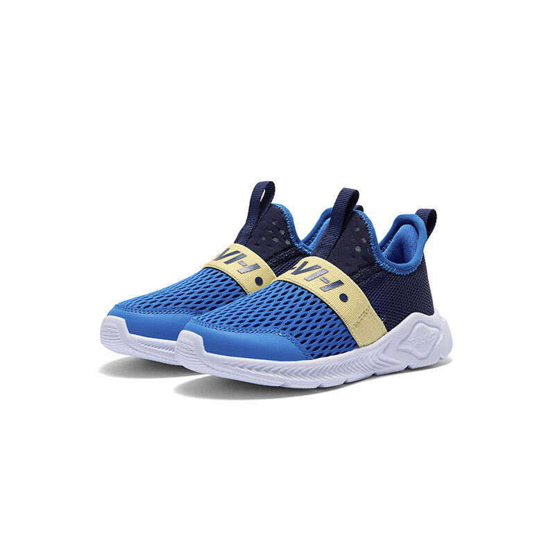 Детские кеды Kids Low-top Yellow 361°Kids, синий/желтый — фото 2