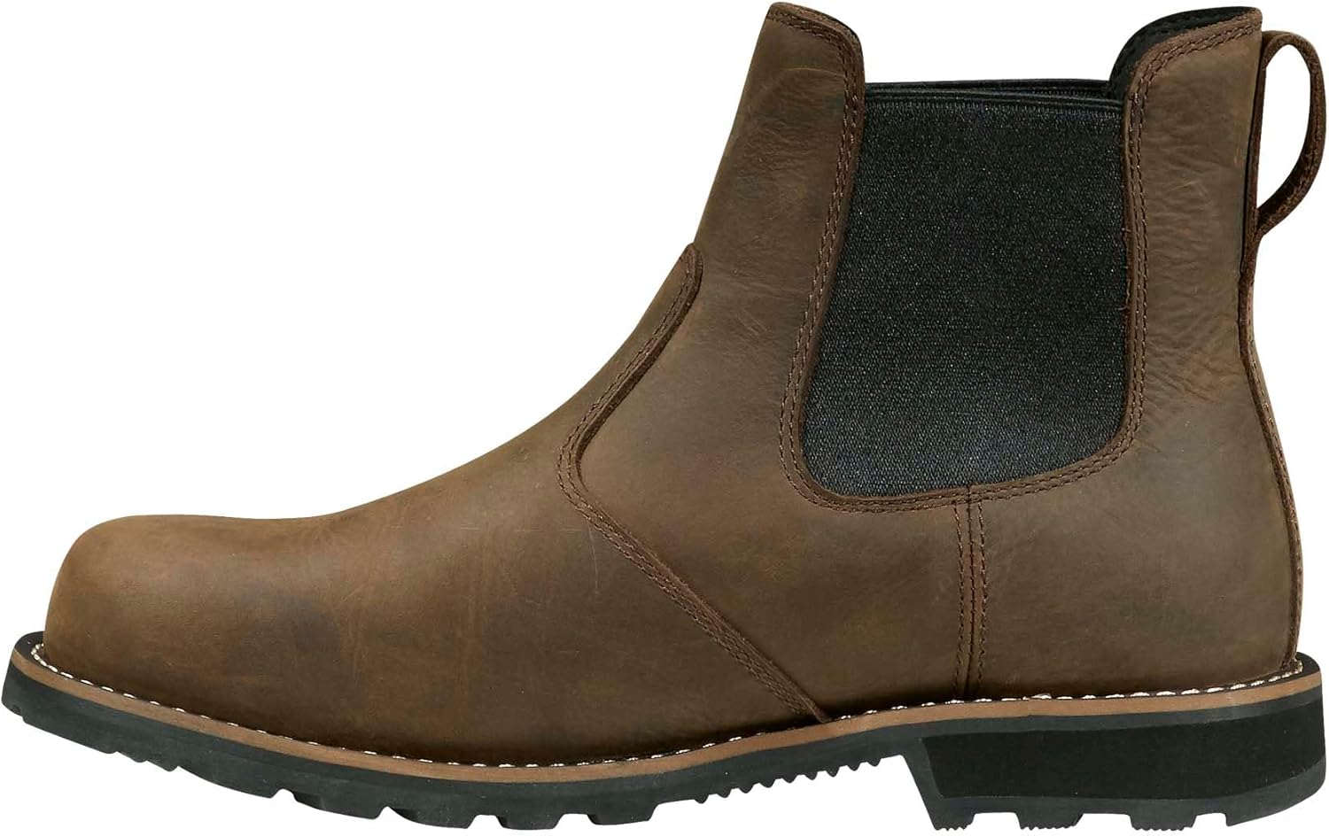 Мужские ботинки Carhartt Frontier Chelsea с водоотталкивающей обработкой - прочная кожаная верхняя часть, мягкий носок, межподошва из ЭВА и подошва с хорошим сцеплением, коричневый — фото 3