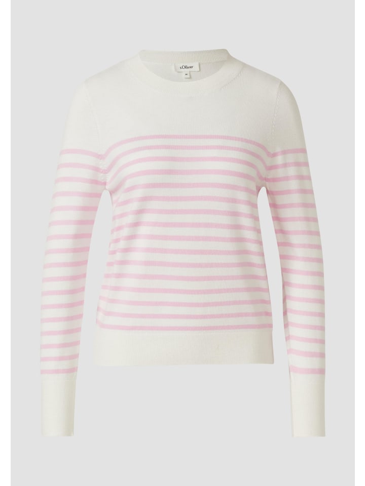 

s.Oliver Вязаный свитер светло-розового цвета, цвет 41H0