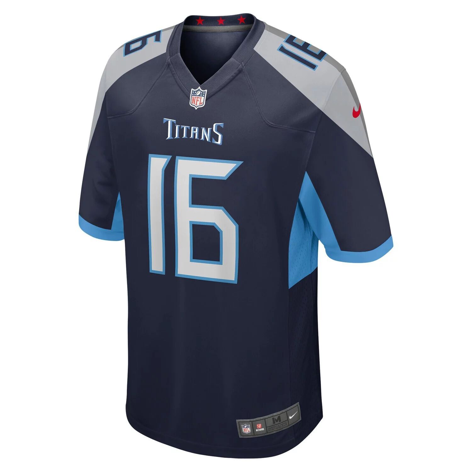 Мужская футболка Treylon Burks Navy Tennessee Titans драфта НФЛ 2022 года в первом раунде Nike — фото 2
