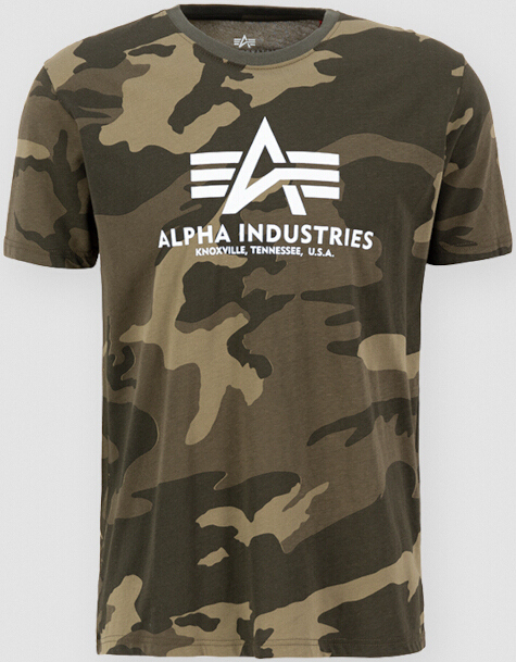 

Футболка Alpha Industries Basic Camo T-Shirt, оливковый