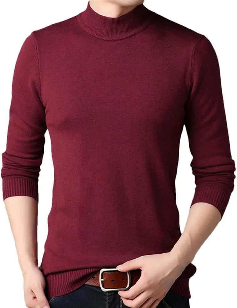 

Мужской свитер с длинным рукавом и полуводолазкой Dninmim