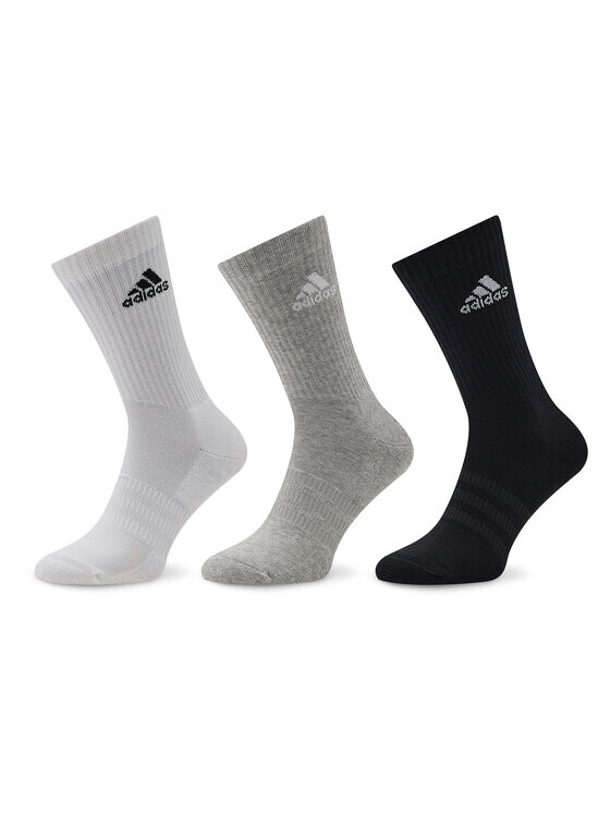 

Комплект из 3 пар длинных носков cushioned crew ic1311 разноцветный Adidas, серый