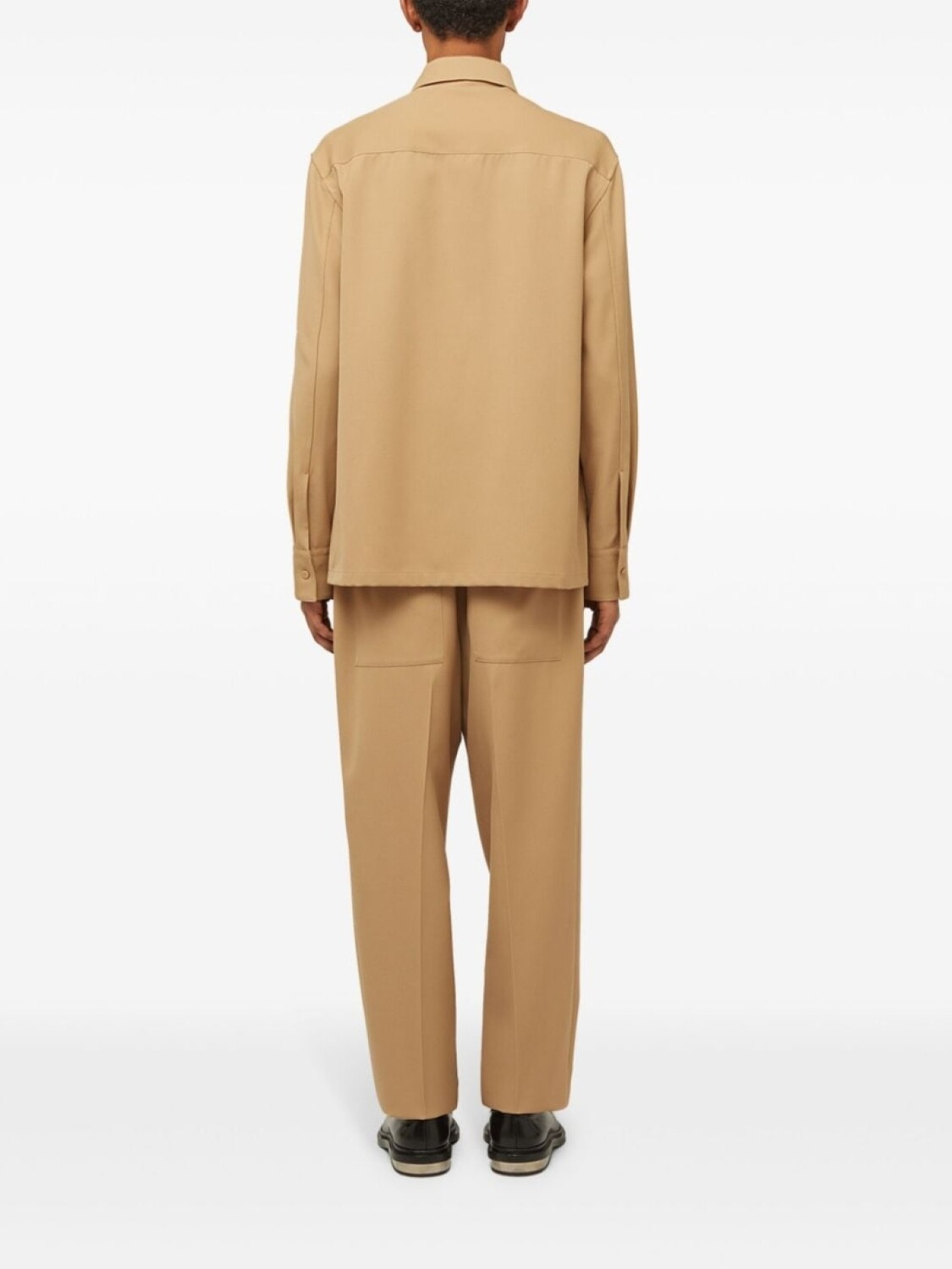 Jil Sander зауженные брюки с эластичным поясом, нейтральный цвет — фото 3