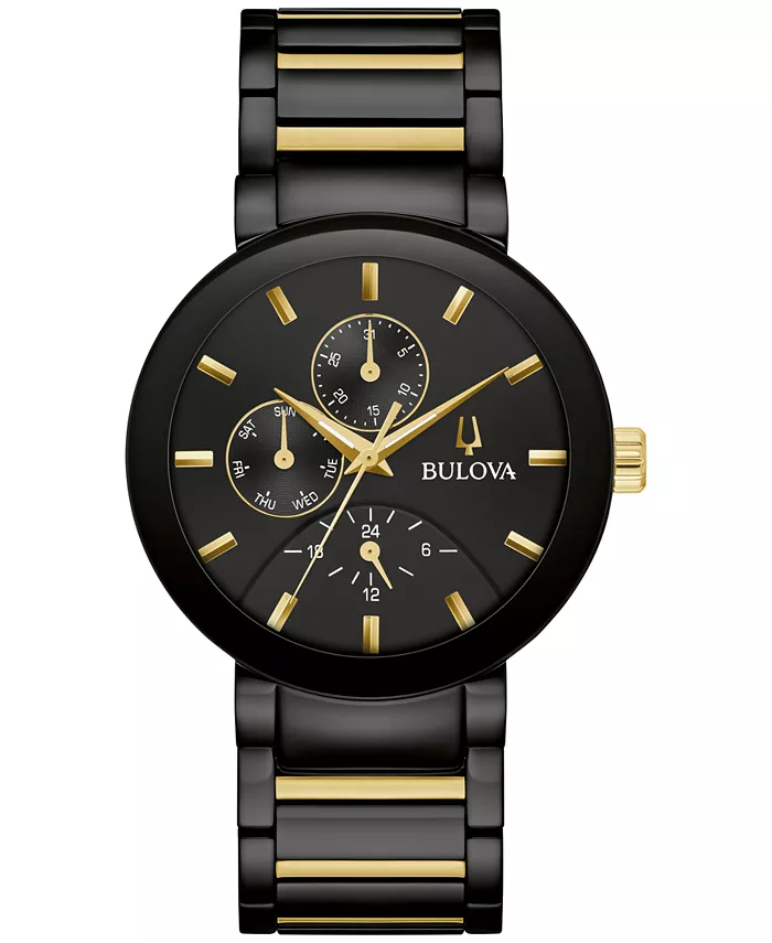 

Мужские часы-хронограф Modern Futuro с двухцветным браслетом из нержавеющей стали 40 мм Bulova