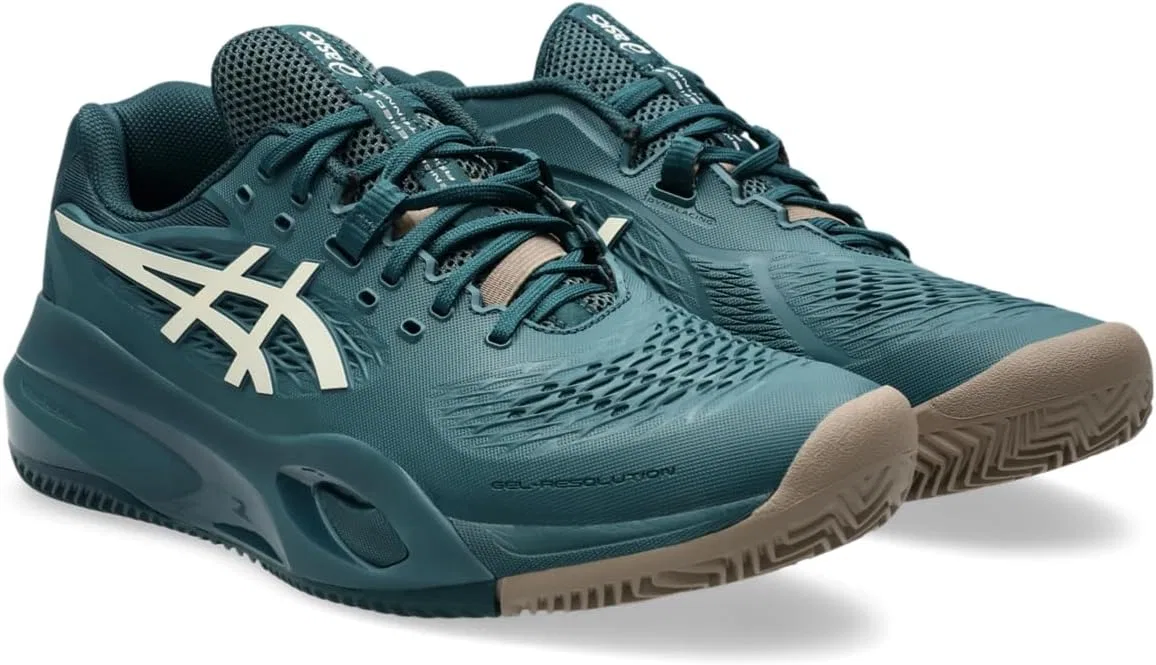 Кроссовки для тенниса ASICS Gel-Resolution X, Saxon Green/Birch — фото 3