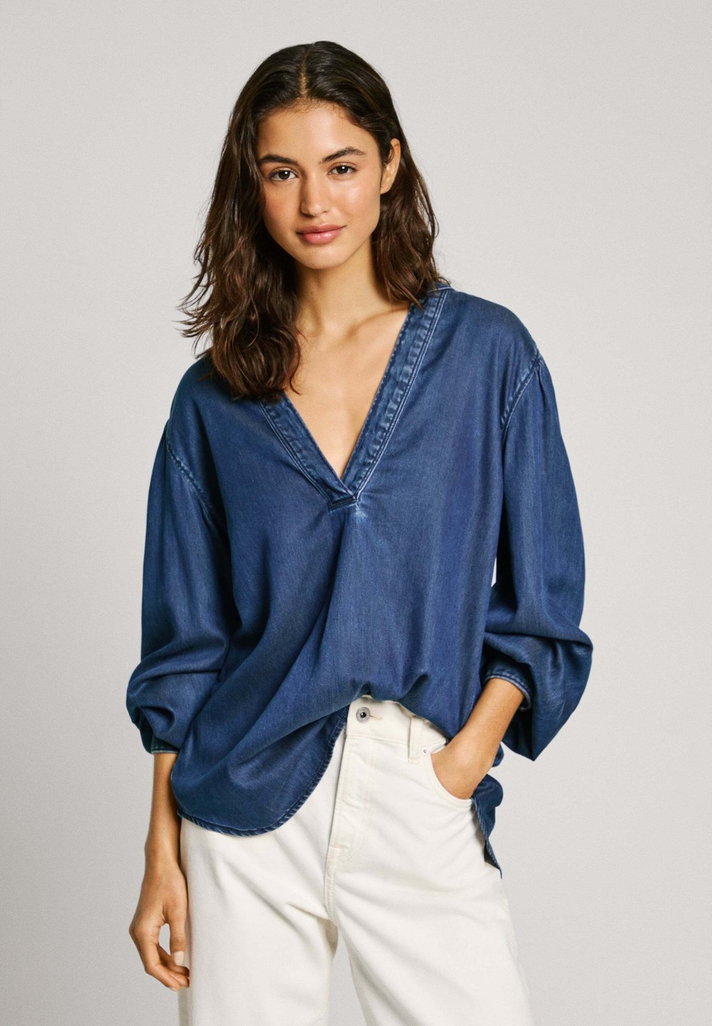 

Блуза Pepe Jeans, деним