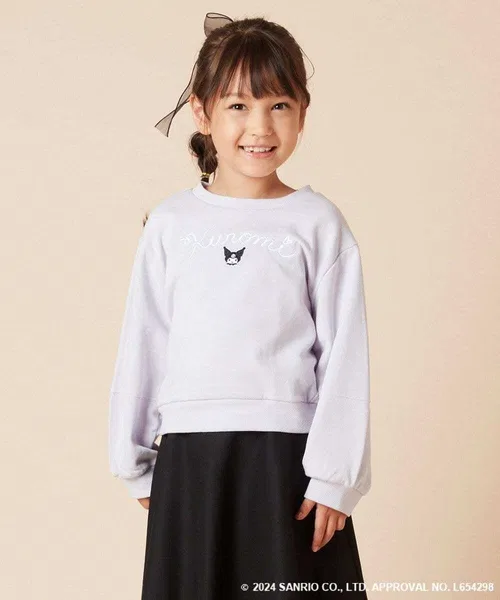 Свитшот короткий Kuromi a.v.v. 120-160 см сиреневый