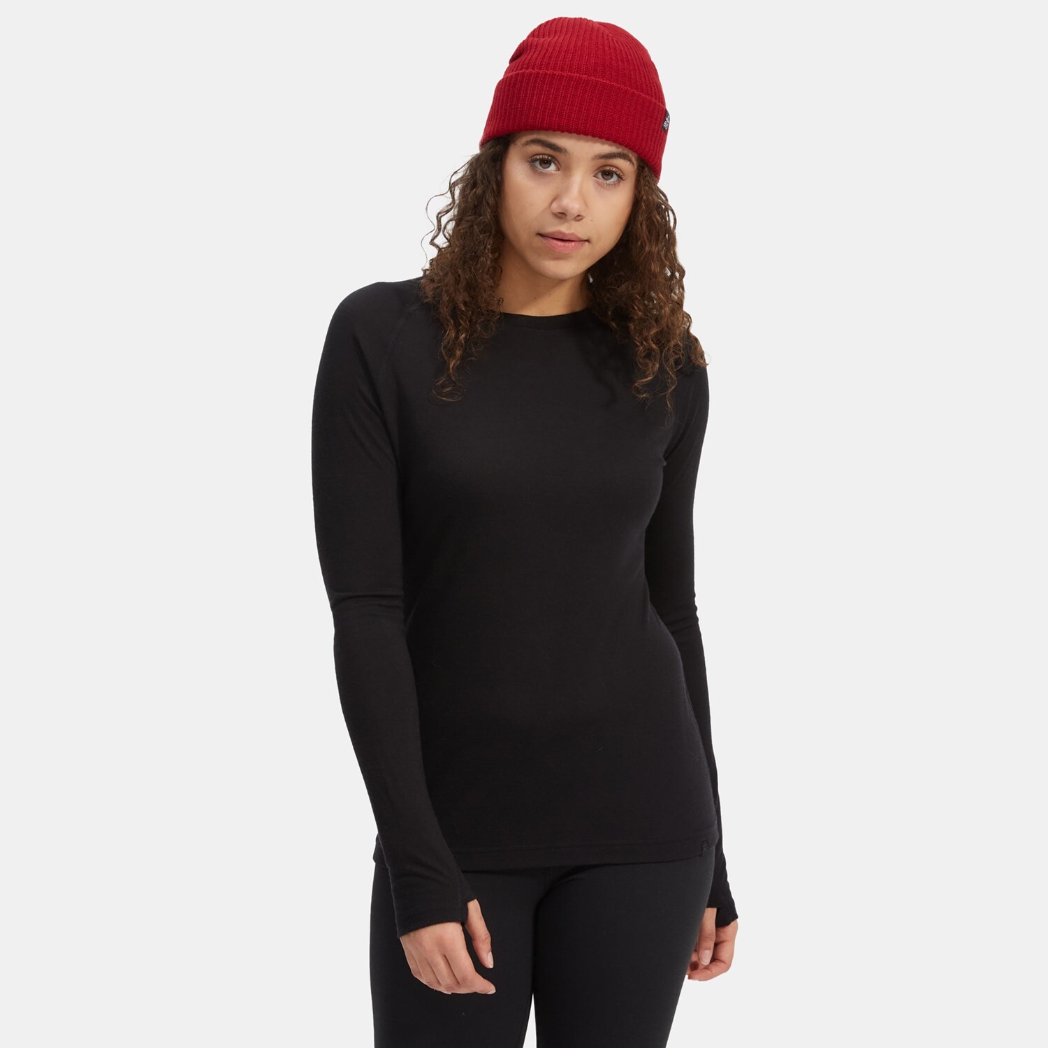 

Утпленный топ evo Ridgetop Merino Wool Midweight, черный