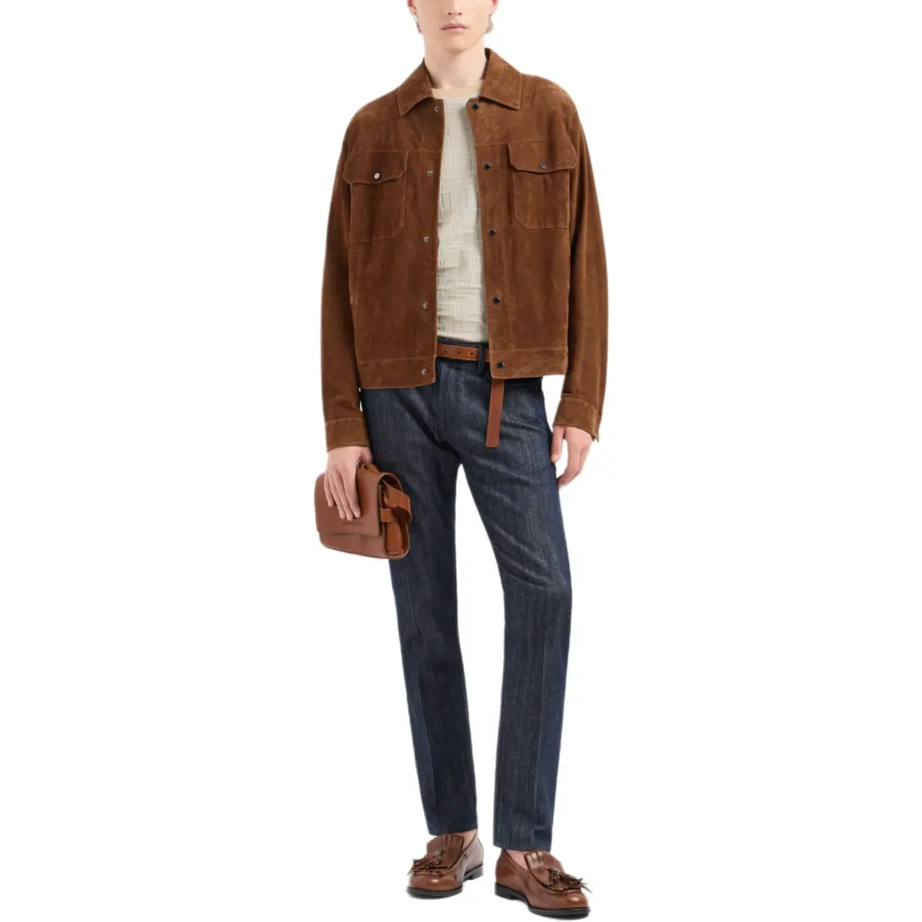 Джинсы J06 Slim fit Comfort denim EMPORIO ARMANI, синий — фото 2