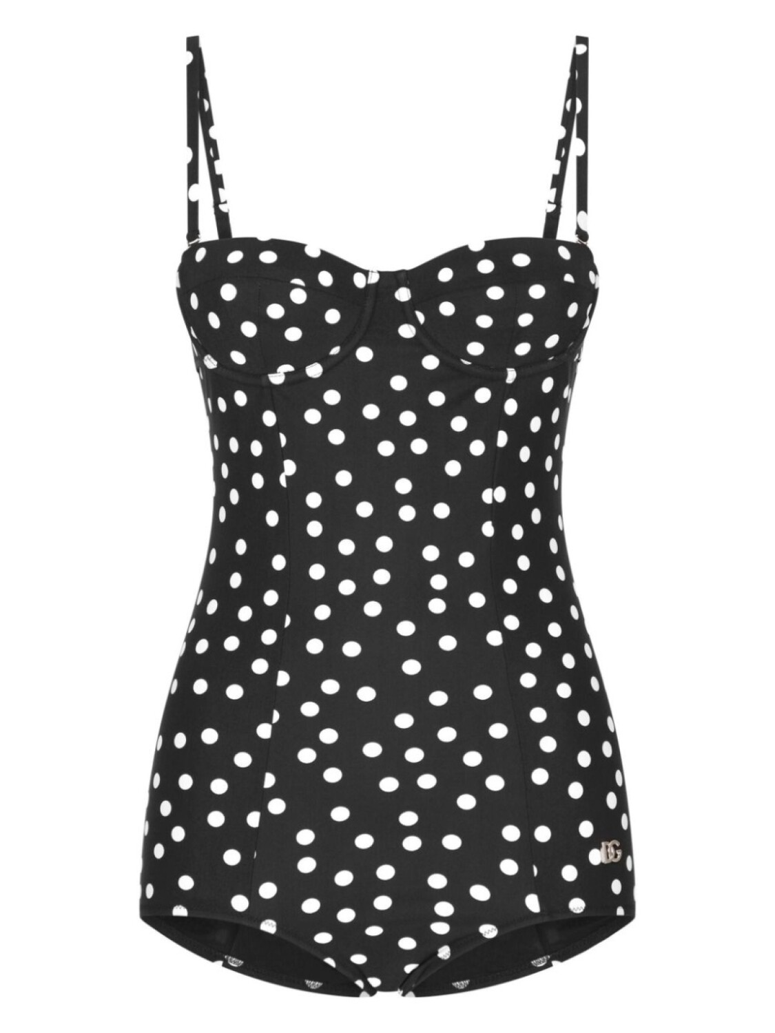 

Dolce & Gabbana купальник в горох, черный
