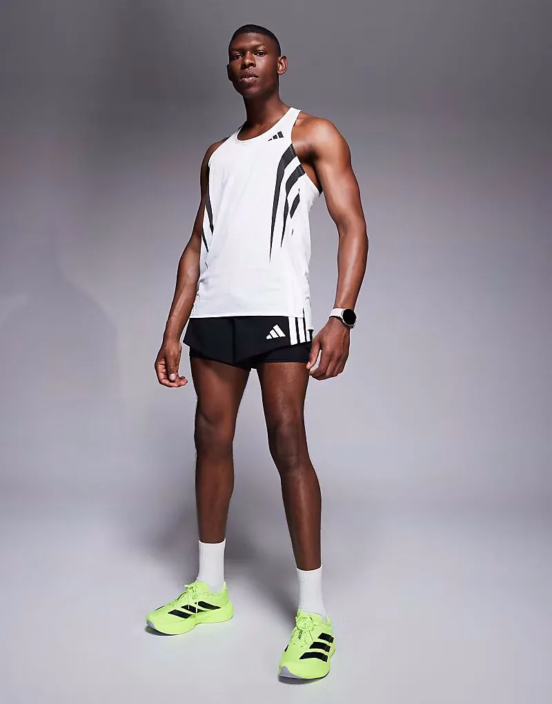 Adidas performance Беговые шорты Adidas Adizero 2 в 1, черные — фото 2
