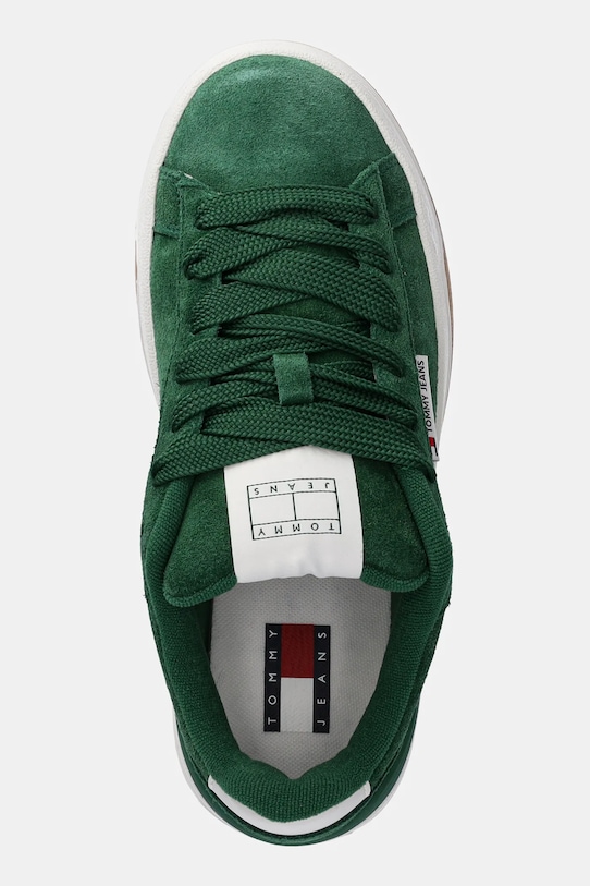 Замшевые кроссовки SKATE SNEAKER Tommy Jeans, зеленый — фото 4