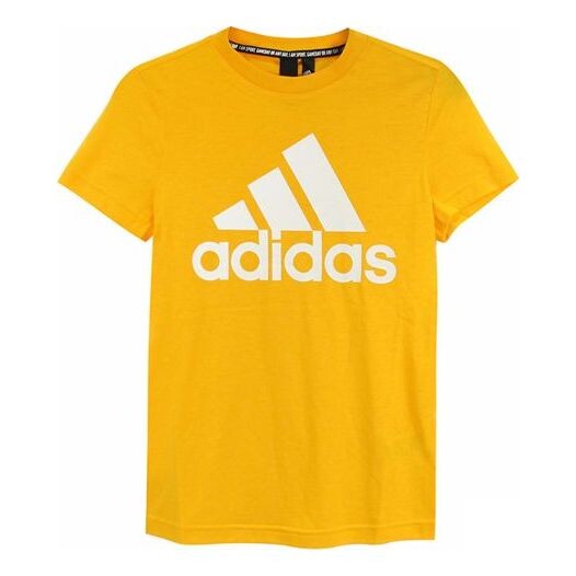 

Футболка спортивная с круглым вырезом и коротким рукавом Adidas, желтый