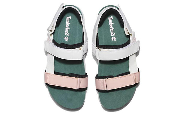 Сандалии santa monica sunrise 'white green pink' Timberland, белый — фото 4