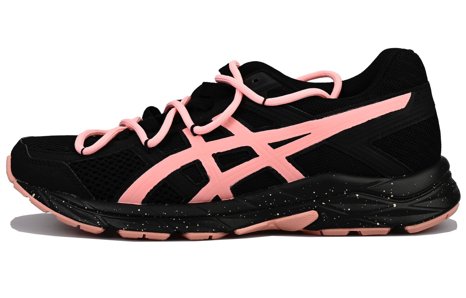 

Кроссовки для бега Gel-Contend 4 женские с низким верхом, черные/розовые Asics