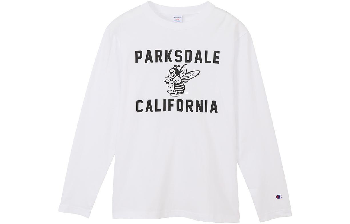 

Мужская футболка с длинными рукавами Champion, белый/черный