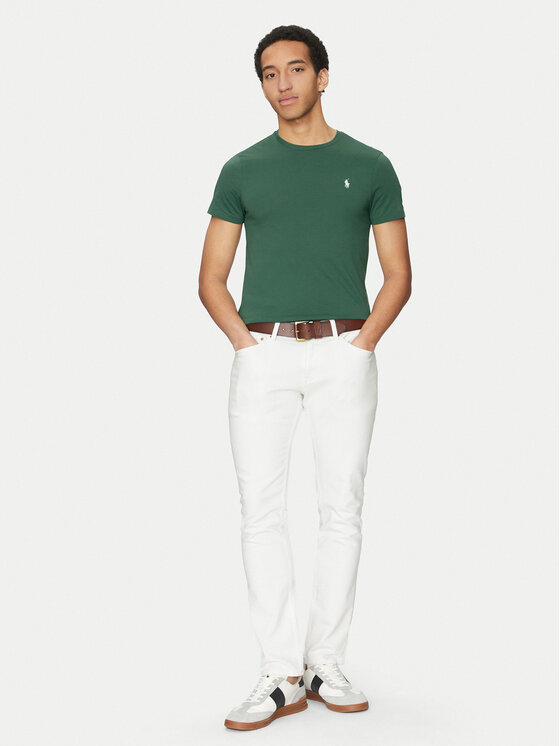 Облегающая футболка 710671438422 Polo Ralph Lauren, зеленый — фото 2