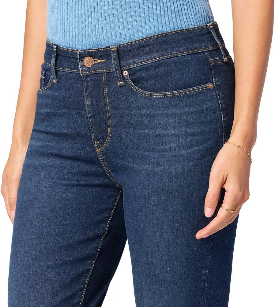 Levi's Gold женские джинсы skinny mid-rise с эффектом стройнящего силуэта — фото 4