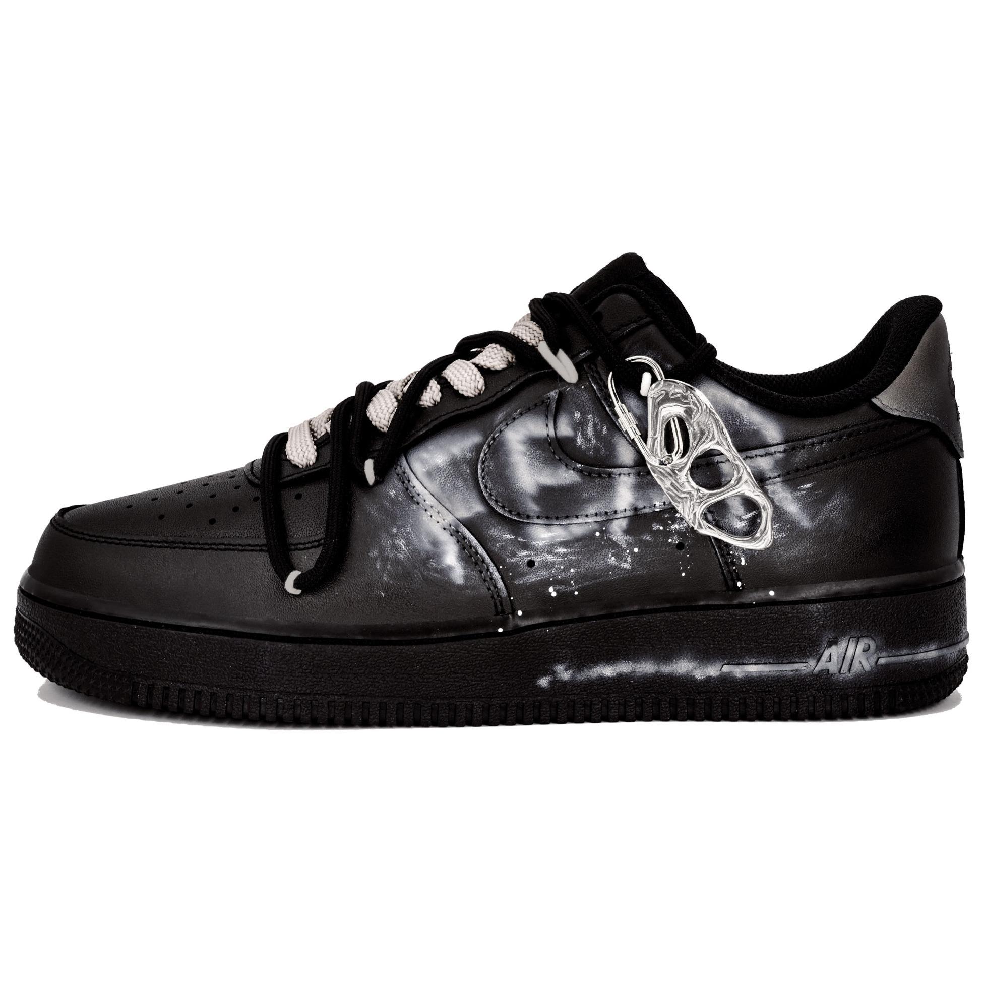 

Кроссовки Nike Air Force 1 Skateboard Shoes Unisex Low-Top Black, Черный, Кроссовки Nike Air Force 1 Skateboard Shoes Unisex Low-Top Black