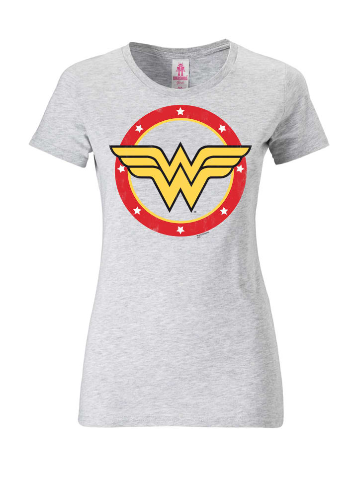 

Футболка с круглым логотипом Wonder Woman серого цвета в крапинку Logoshirt, Серый, Футболка с круглым логотипом Wonder Woman серого цвета в крапинку Logoshirt